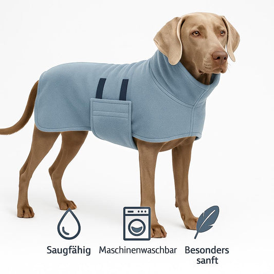 Ultra-saugfähiger Hundebademantel aus Mikrofaser