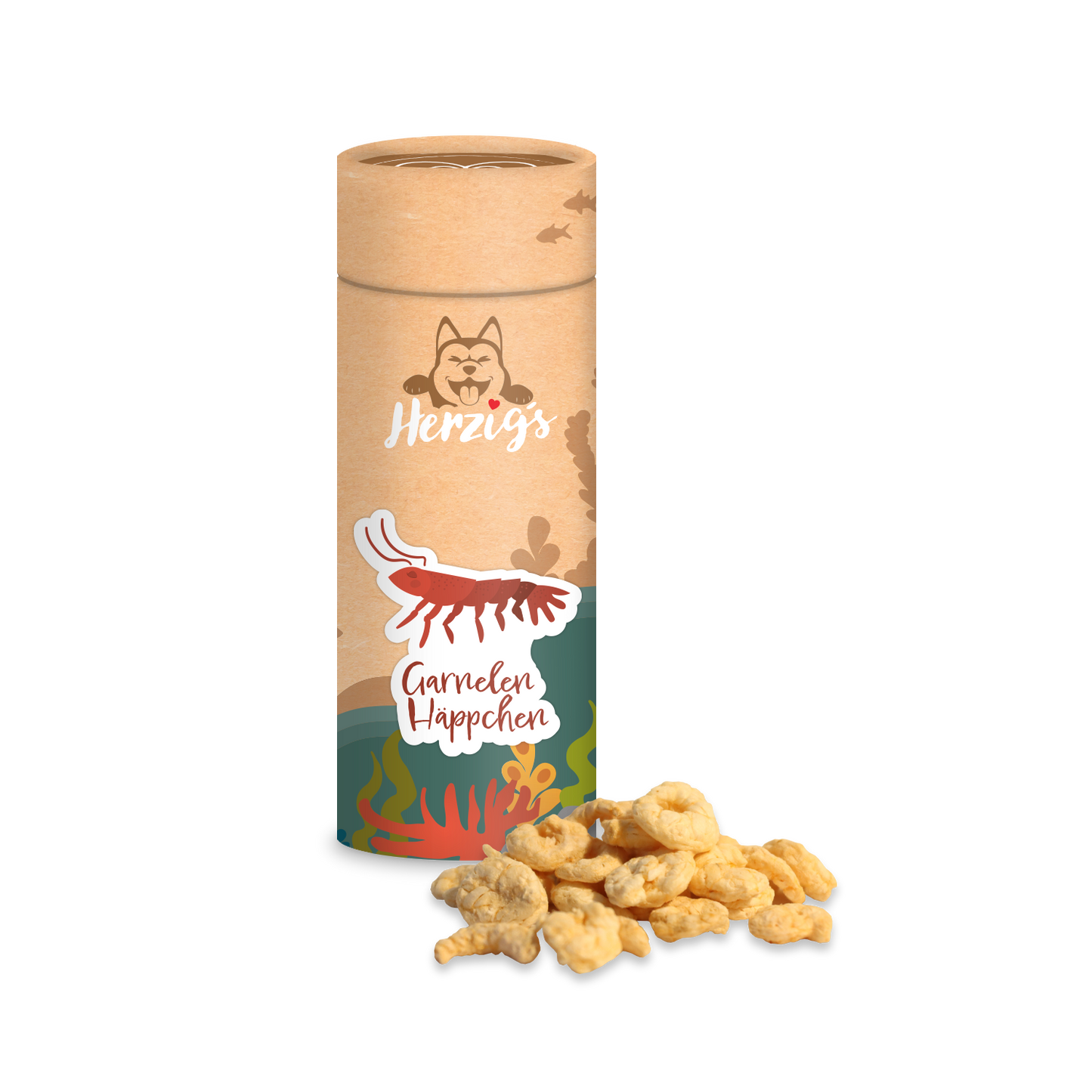 Herzig's SnackTubes Grönlandgarnelen Häppchen
