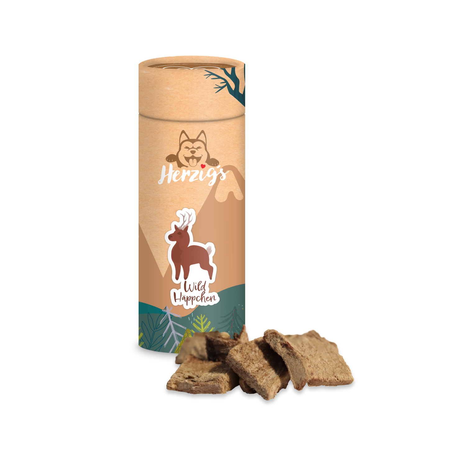 Herzig's SnackTubes Wildfleisch Häppchen