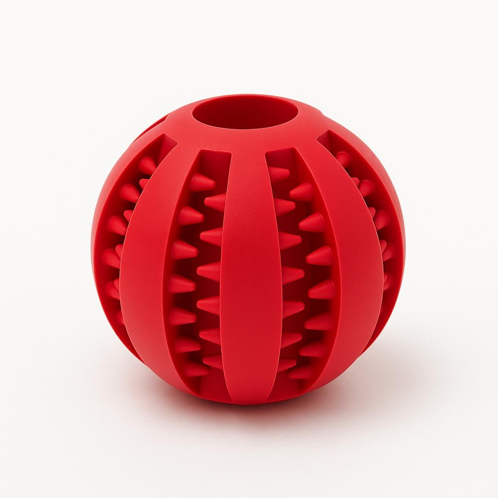 Kauspielball aus Naturkautschuk – Zahnpflege & Spielspaß