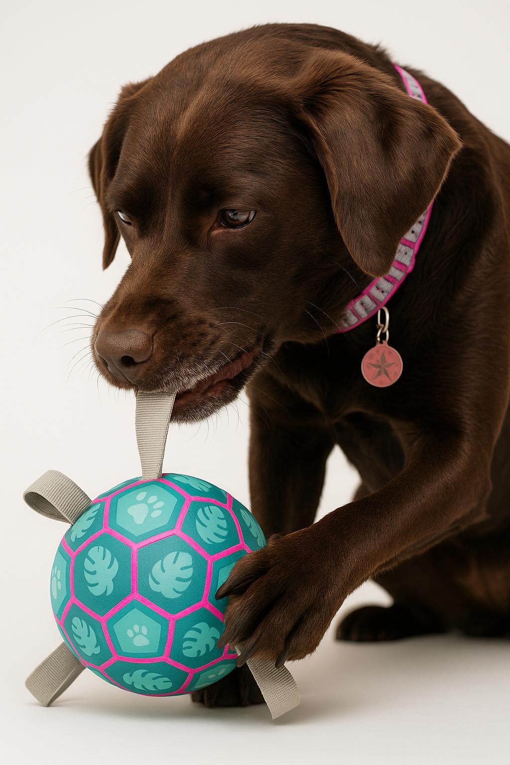 Hundespielball mit Seilen – Für Apportierspaß an Land & im Wasser