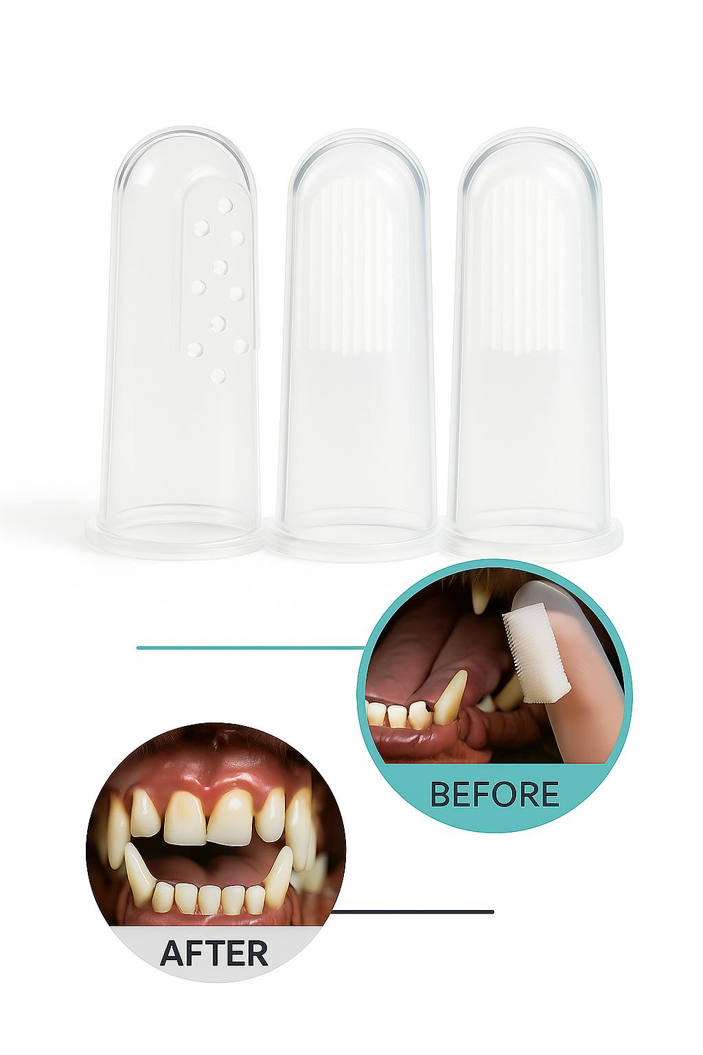 Fingerzahnbürsten für Hunde – 3er Set