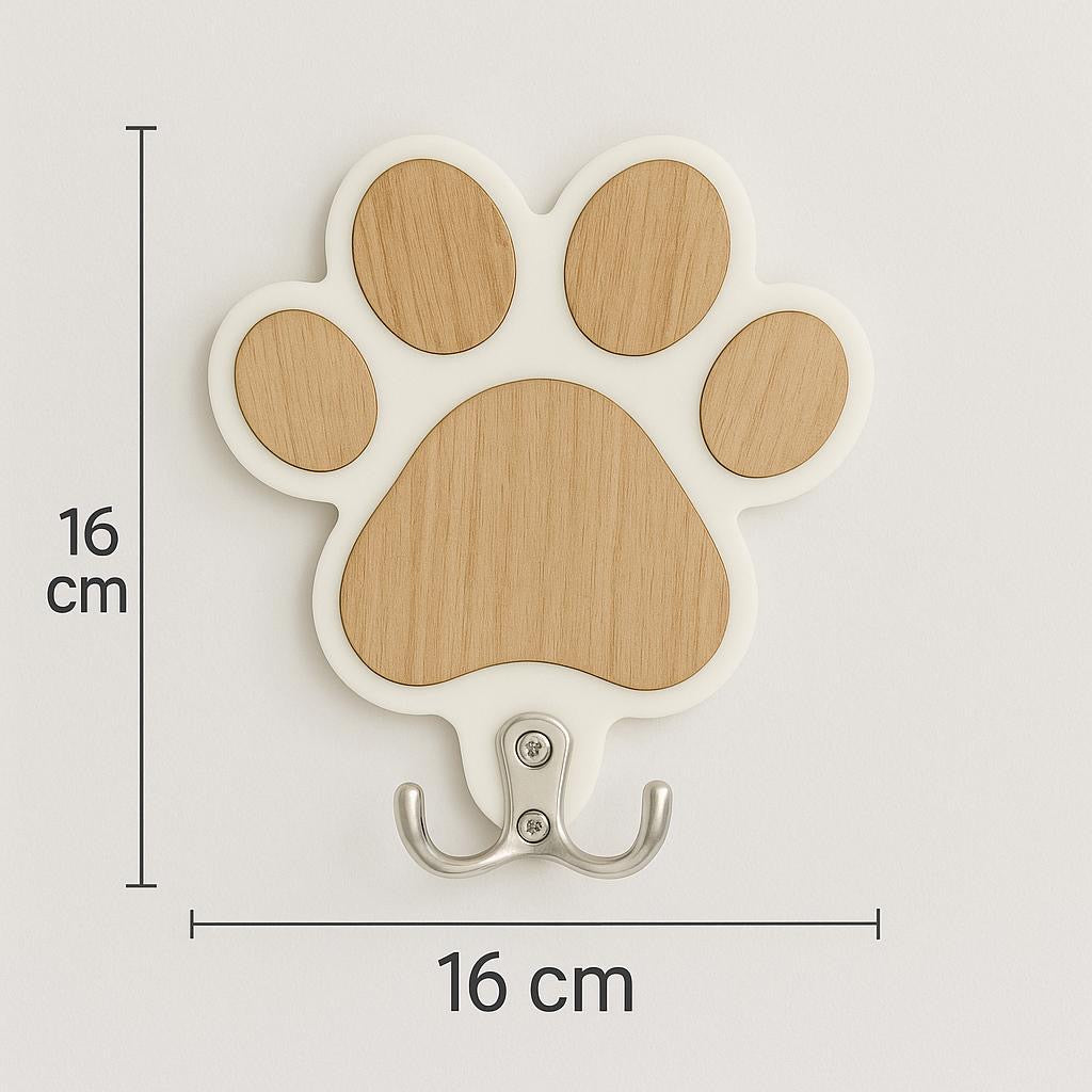 Wandhaken im Pfoten-Design