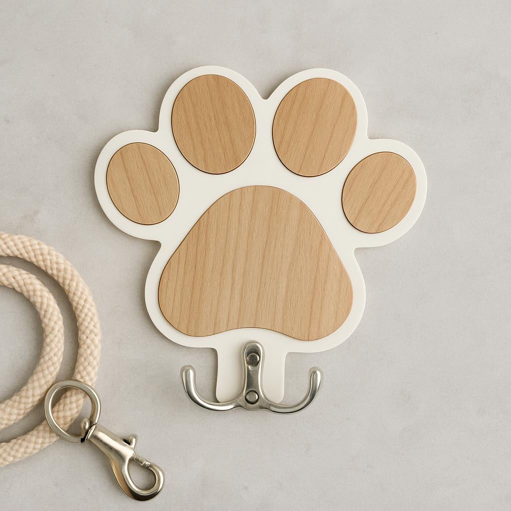 Wandhaken im Pfoten-Design