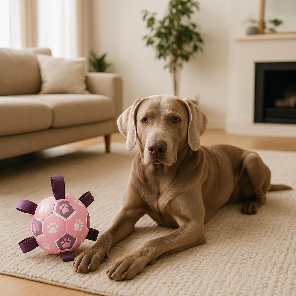 Hundespielball mit Seilen – Für Apportierspaß an Land & im Wasser
