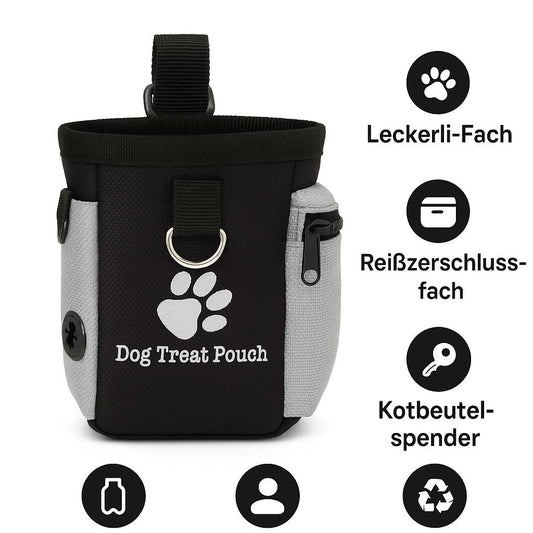 Hunde-Leckerli-Tasche mit integriertem Kotbeutelspender