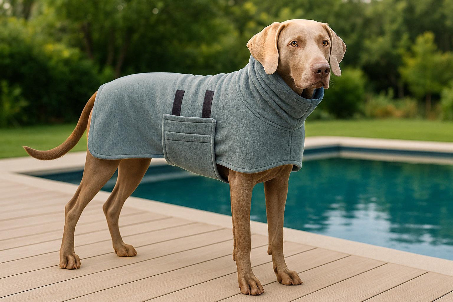 Ultra-saugfähiger Hundebademantel aus Mikrofaser
