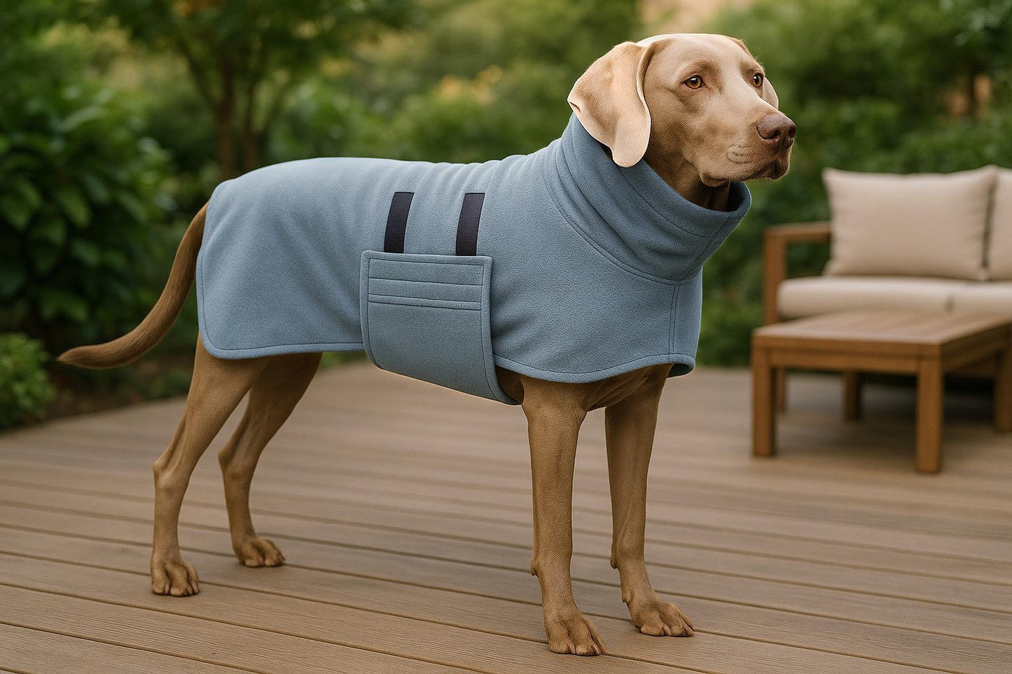 Ultra-saugfähiger Hundebademantel aus Mikrofaser