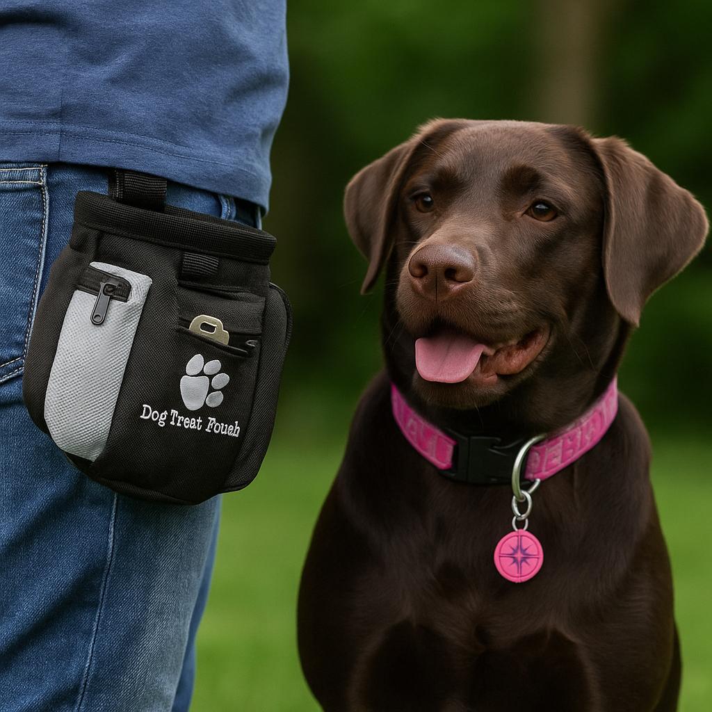 Hunde-Leckerli-Tasche mit integriertem Kotbeutelspender