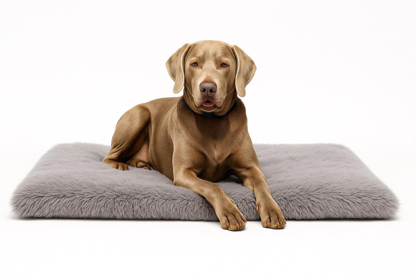 Plüsch-Hundematte / Hundebett – Grau