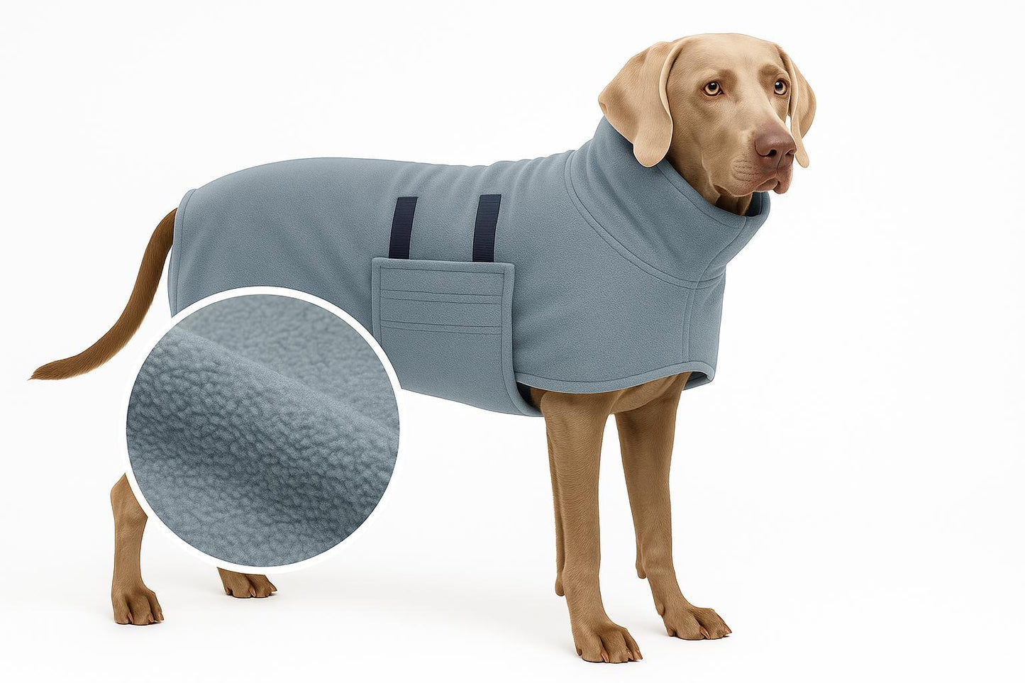 Ultra-saugfähiger Hundebademantel aus Mikrofaser