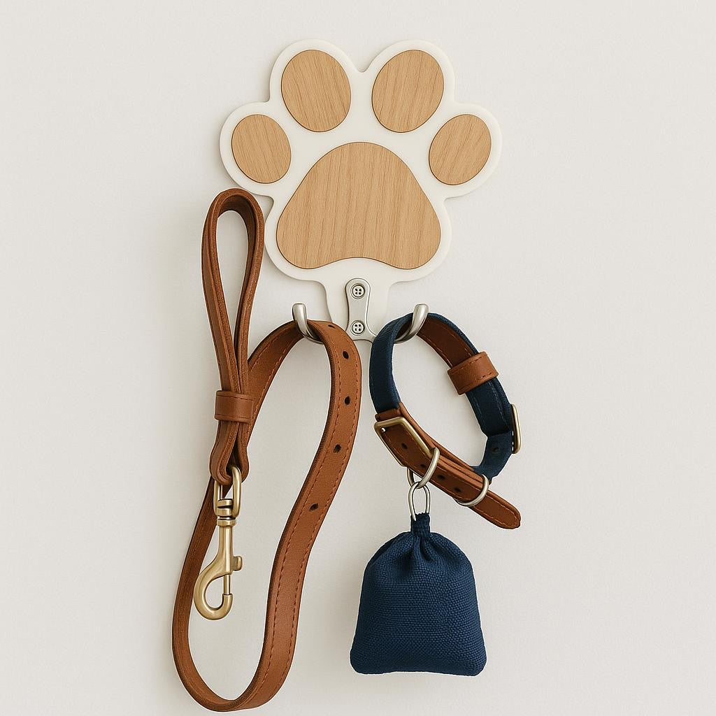 Wandhaken im Pfoten-Design