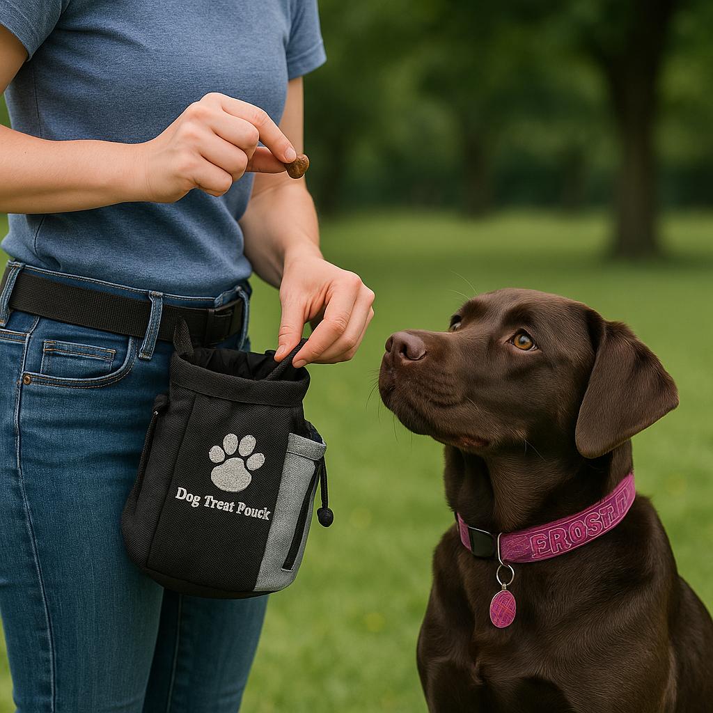 Hunde-Leckerli-Tasche mit integriertem Kotbeutelspender