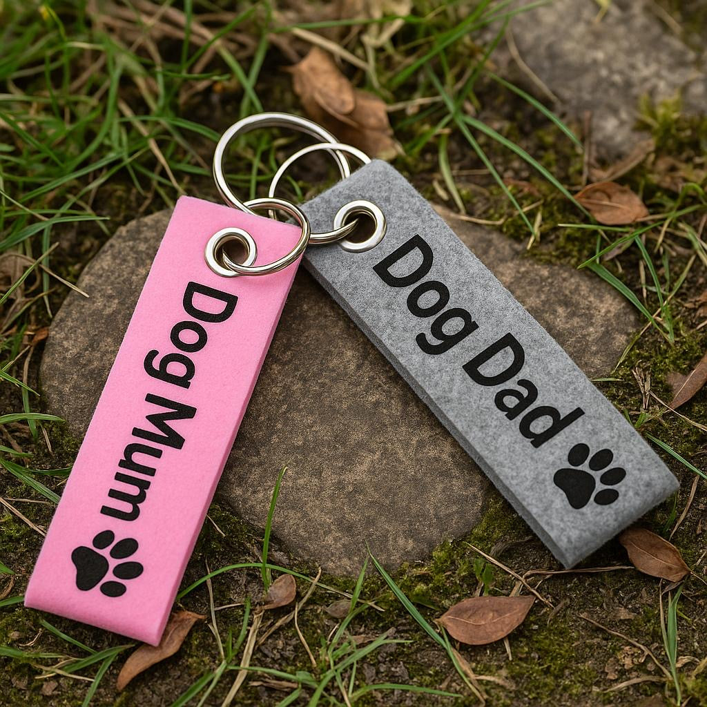 Personalisierbare Schlüsselanhänger aus Filz – Mit deinem Wunschnamen