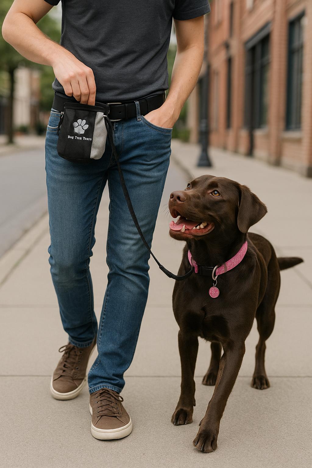 Hunde-Leckerli-Tasche mit integriertem Kotbeutelspender