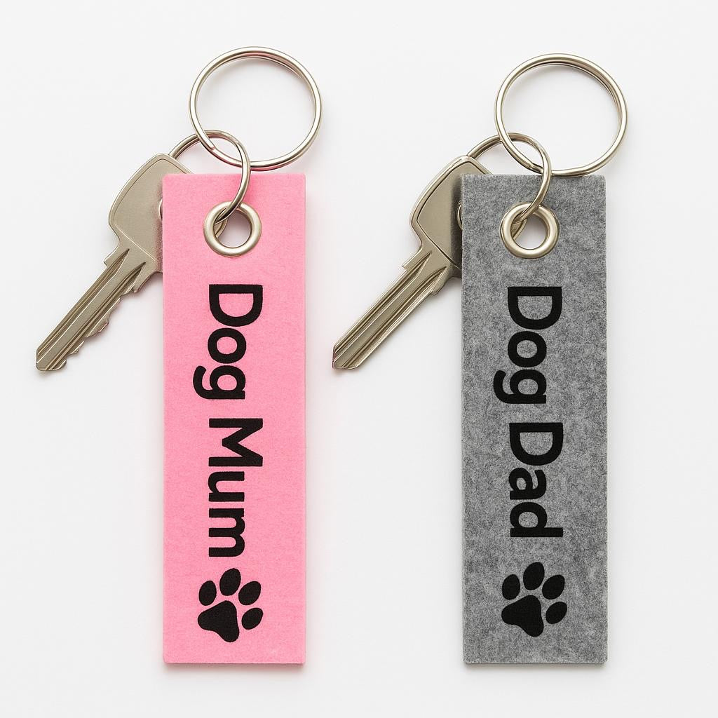 Personalisierbare Schlüsselanhänger aus Filz – Mit deinem Wunschnamen