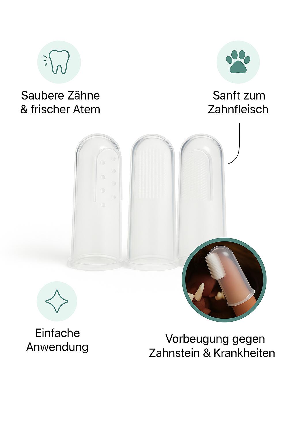 Fingerzahnbürsten für Hunde – 3er Set