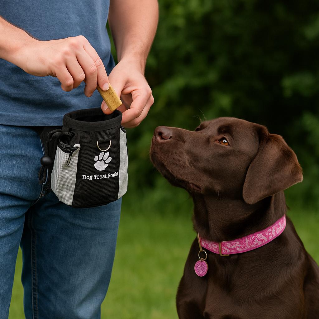 Hunde-Leckerli-Tasche mit integriertem Kotbeutelspender