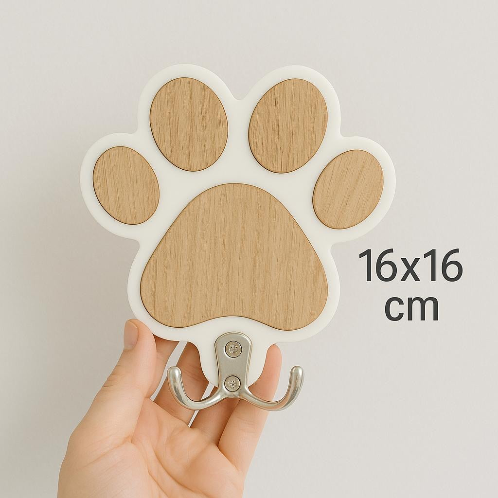 Wandhaken im Pfoten-Design