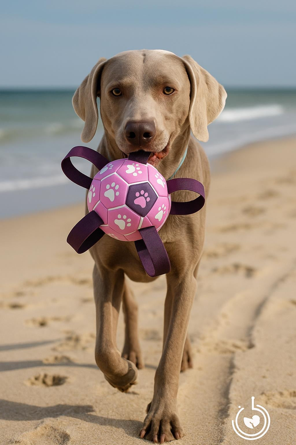Hundespielball mit Seilen – Für Apportierspaß an Land & im Wasser