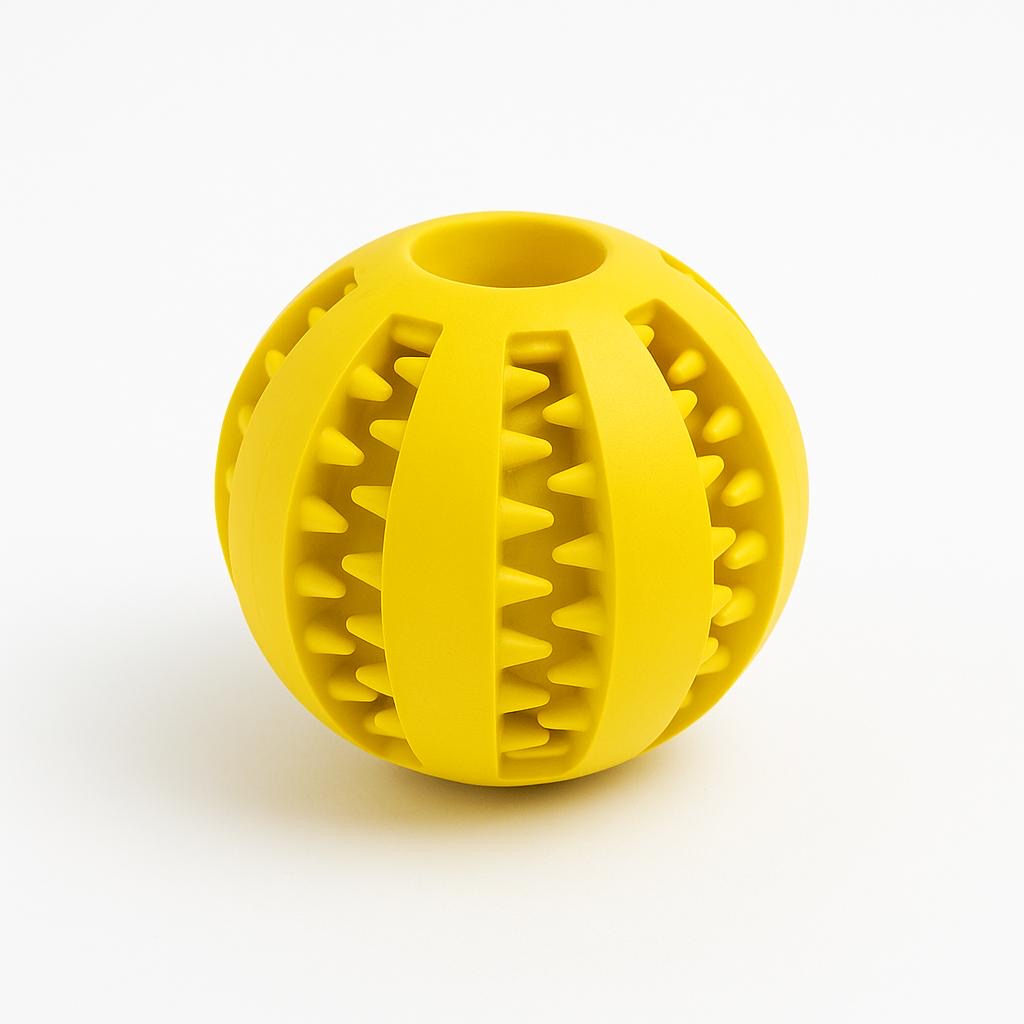 Kauspielball aus Naturkautschuk – Zahnpflege & Spielspaß