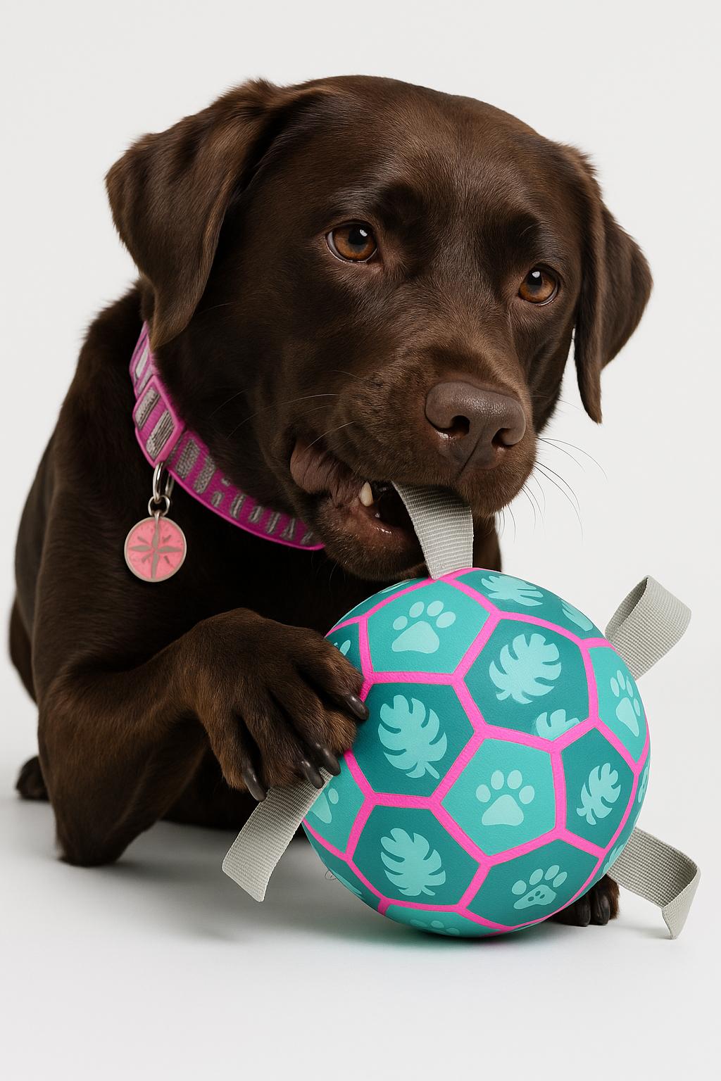 Hundespielball mit Seilen – Für Apportierspaß an Land & im Wasser