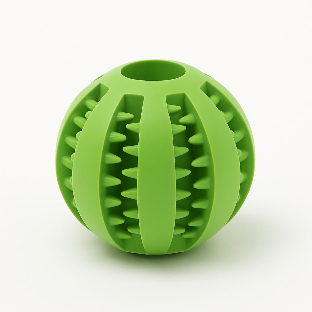 Kauspielball aus Naturkautschuk – Zahnpflege & Spielspaß