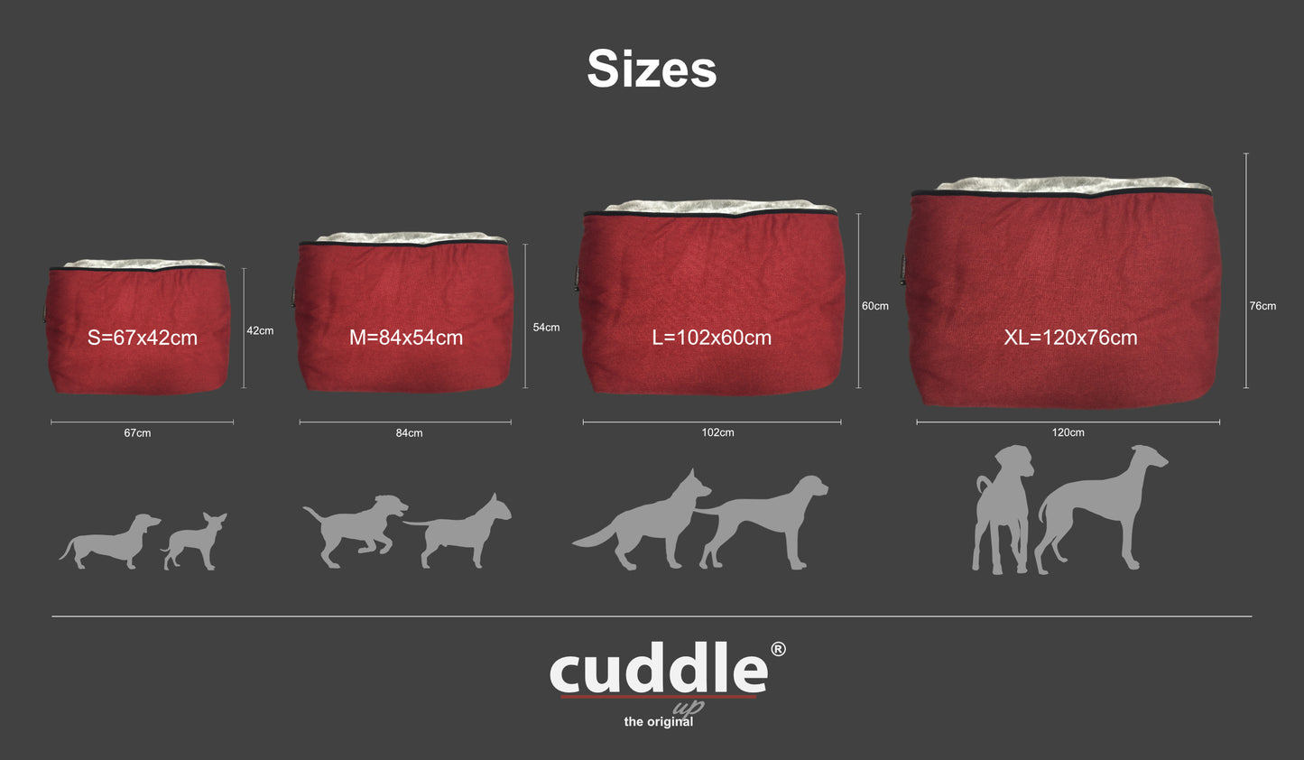cuddle.up® - Der wandelbare Hundeliegeplatz - S-XL