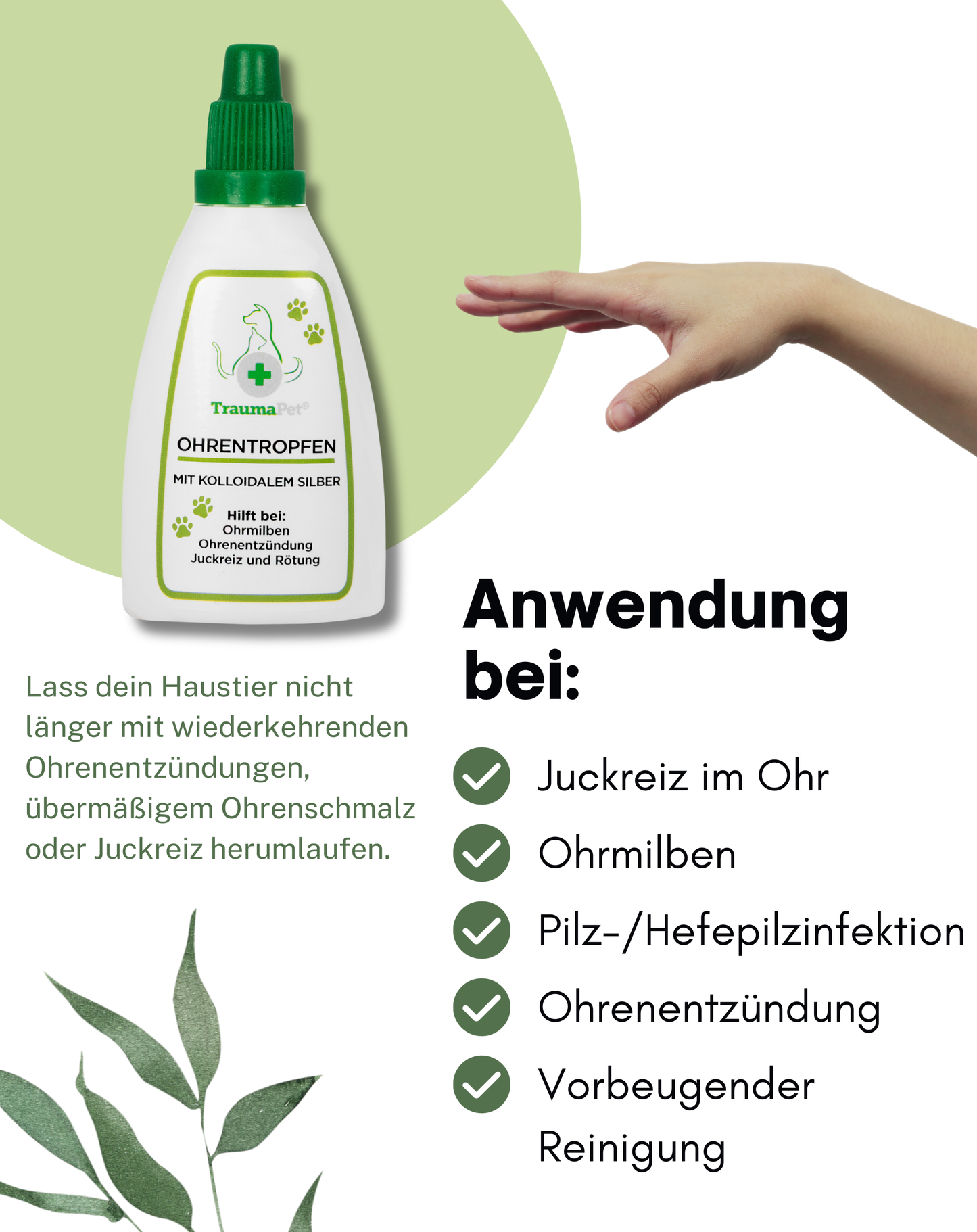 Kolloidale Silber-Augentropfen für Tiere
