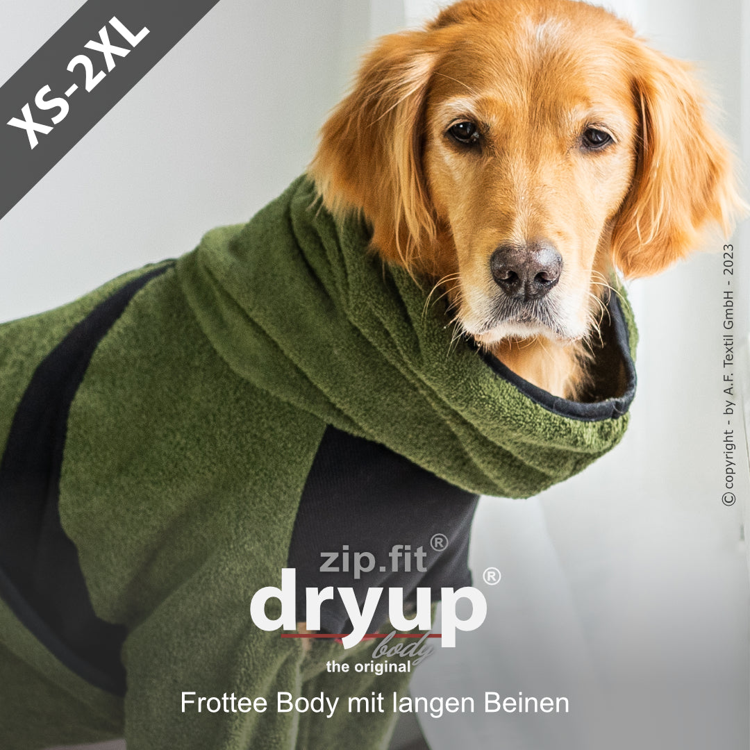 dryup® Body - Der original Hundebademantel als Body - XS-XXL