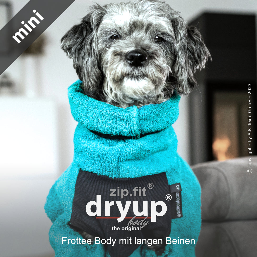 dryup® Body - Der original Hundebademantel als Body - mini