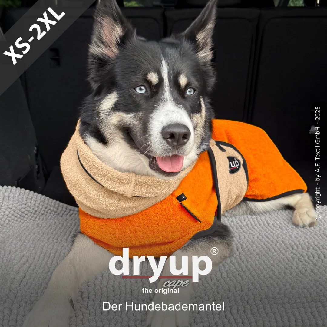 dryup® cape - Der original Hundebademantel - XS-XXL